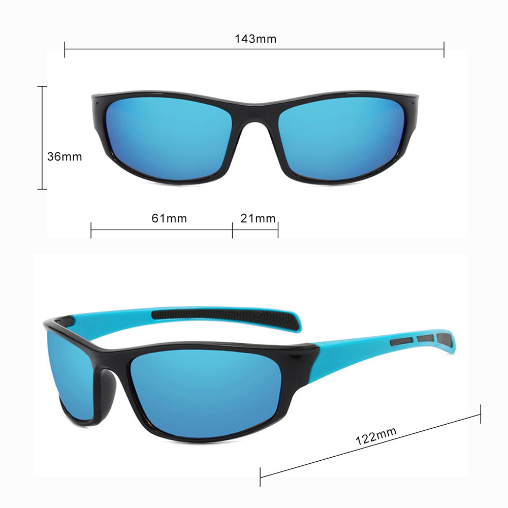 Унисекс очила за колоездене Techsuit 9937, черно-жълти