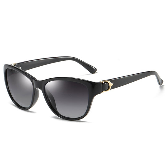Techsuit A572 Women's Sunglasses, Polarized, UV Protection, Black Gray Gradient