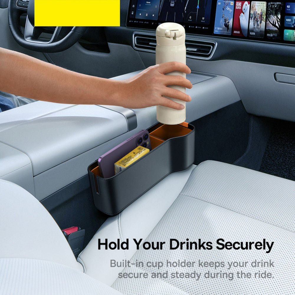 Органайзер за автомобил Baseus OrganizeFun за пространството между конзолата и седалката, Черен C20256502111-00