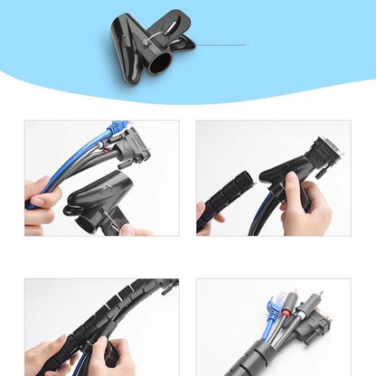 Организатор за кабели UGREEN LP121, 25mm, 1.5m, Черен