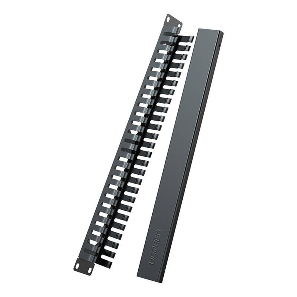 Организатор за кабели UGREEN NW128, 24 порта, Черен