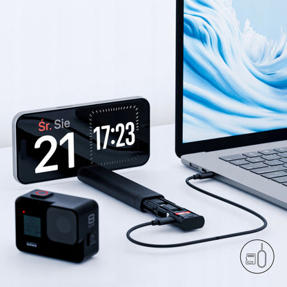 Accessory Organizer / Card Reader Qualo QZS-P-01, Black