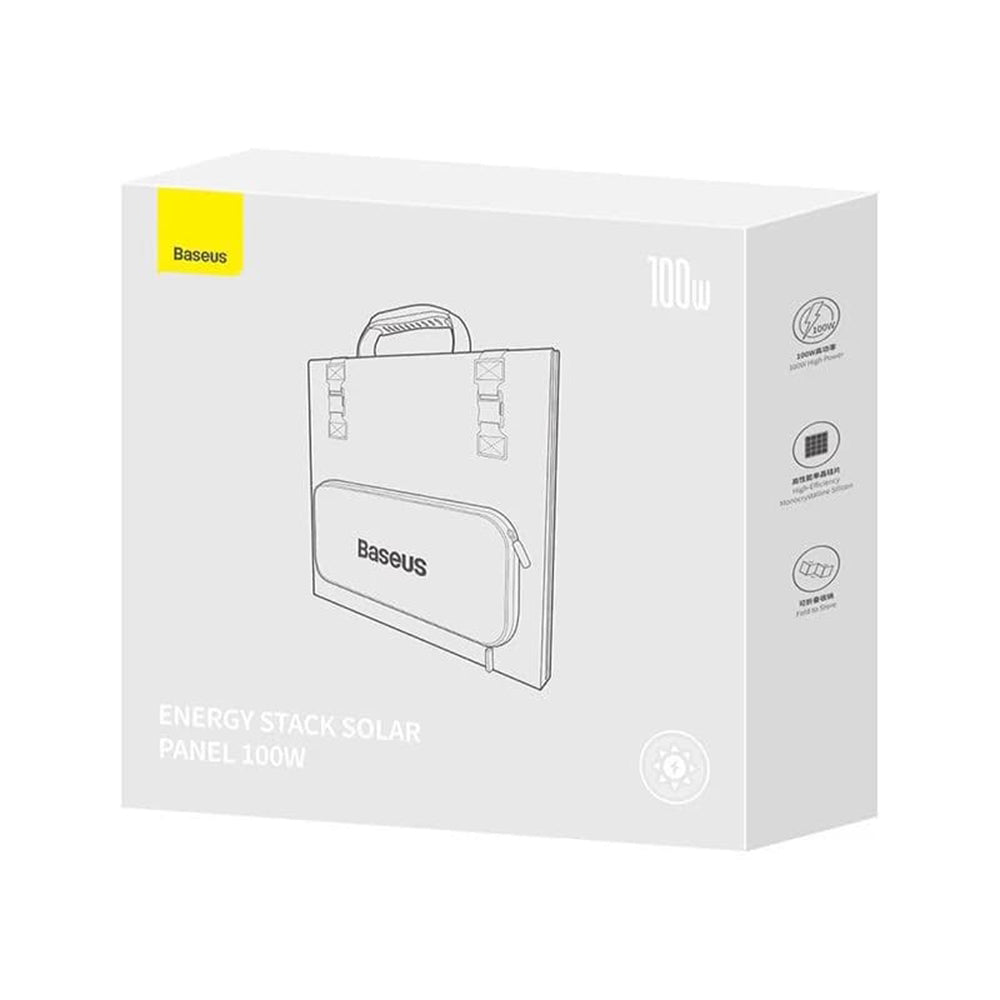 Фотоволтаичен слънчев панел Baseus, 100W, 1.58m x 0.39m, Зелен CCNL050006