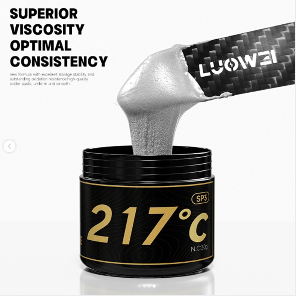Паста за запояване Luowei LW-SP3, 30г, Точка на топене 217 градуса
