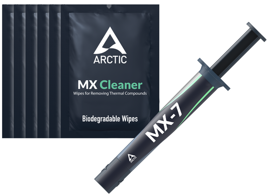 Термо-проводима паста ARCTIC MX-7 + кърпички MX Cleaner, тип спринцовка, 4г ACTCP00092A