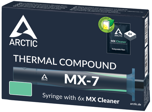 Термо-проводима паста ARCTIC MX-7 + кърпички MX Cleaner, тип спринцовка, 4г ACTCP00092A