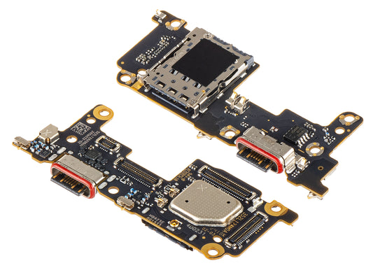 Платка с конектор за зареждане - Микрофон - Модул четец на SIM Xiaomi 12T, Service Pack 560001L12A00