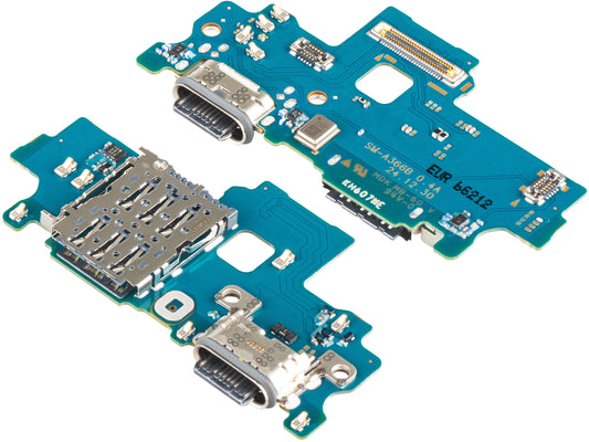 Платка с конектор за зареждане - микрофон - модул четец на SIM Samsung Galaxy A36 A366, Service Pack GH96-19348A