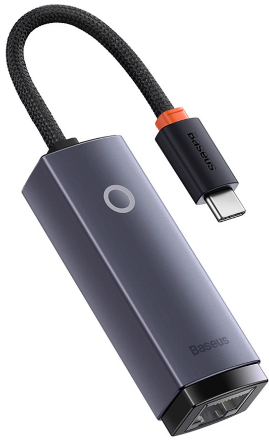 Мрежова карта Baseus Lite, RJ45, USB-C, Сива WKQX000313