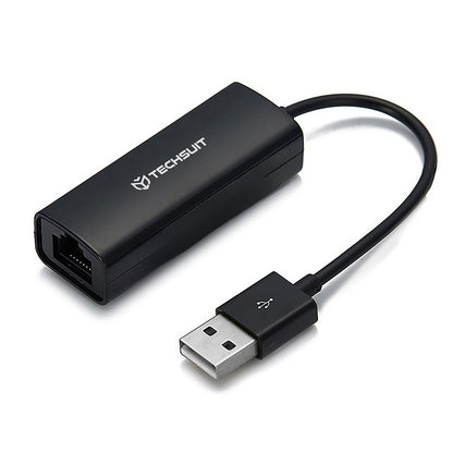 Мрежова карта Techsuit AC19, RJ45, USB, Черна