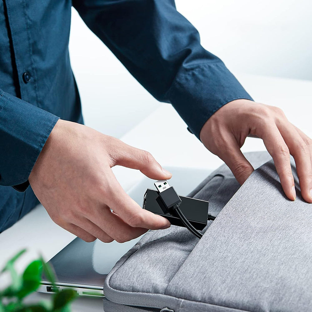 Мрежова карта Techsuit AC19, RJ45, USB, Черна