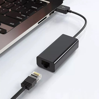 Мрежова карта Techsuit AC19, RJ45, USB, Черна