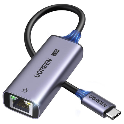 Мрежова карта UGREEN CM648 (25052), RJ45, USB-C, Сивa