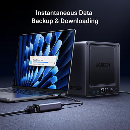 Мрежова карта UGREEN CM648 (25052), RJ45, USB-C, Сивa