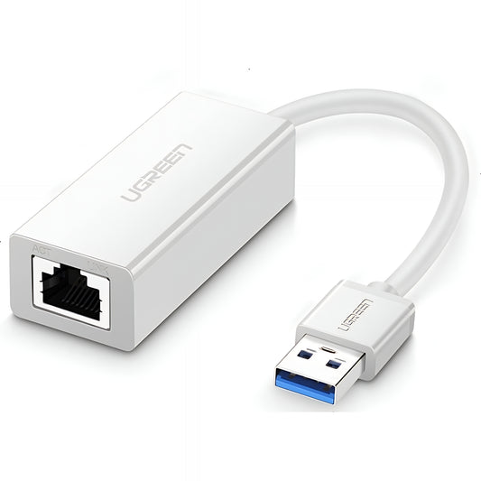 Мрежова карта UGREEN CR111, RJ45, USB 3.0, Бяла