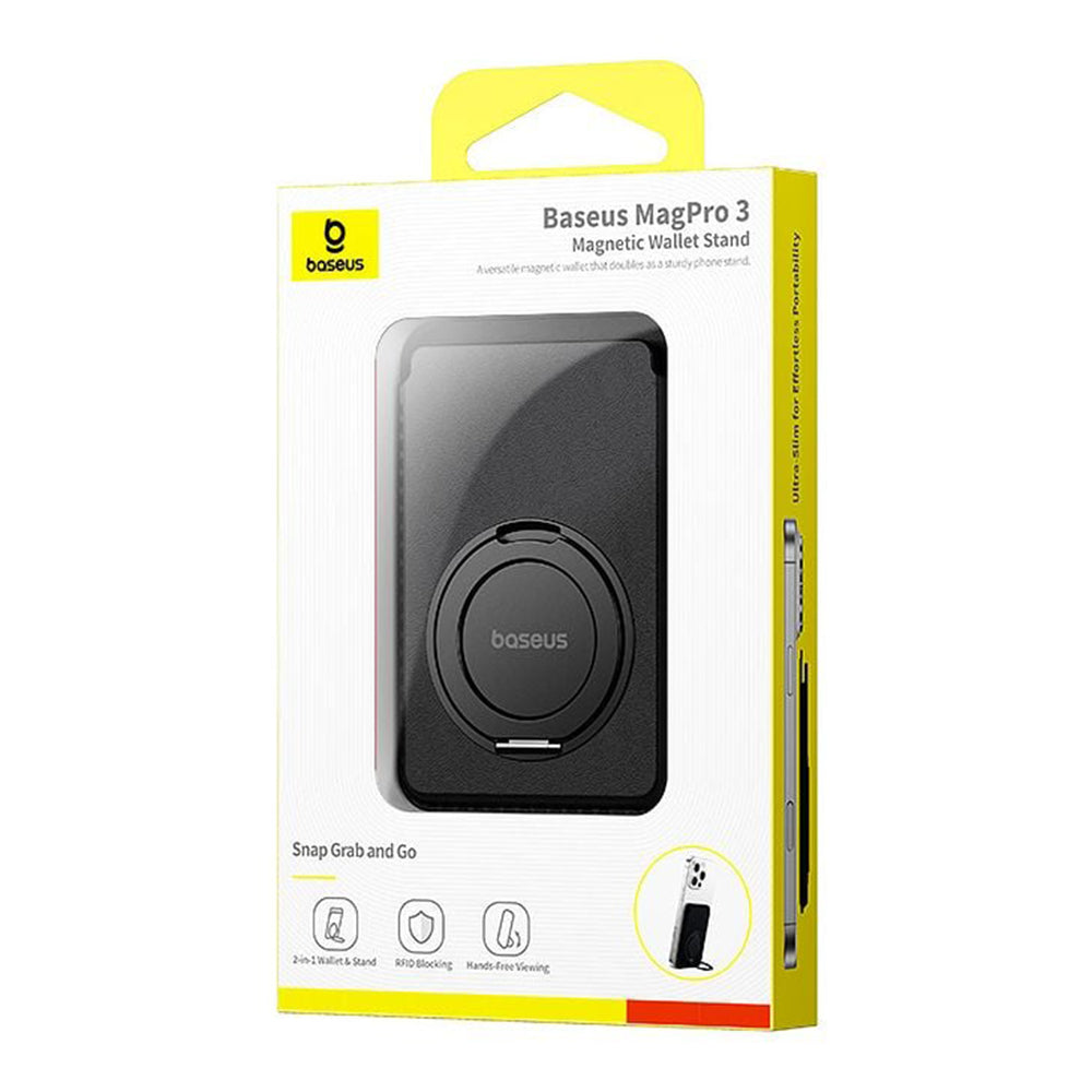 Portofel MagSafe, Baseus, MagPro 3, Черен P10077101213-01