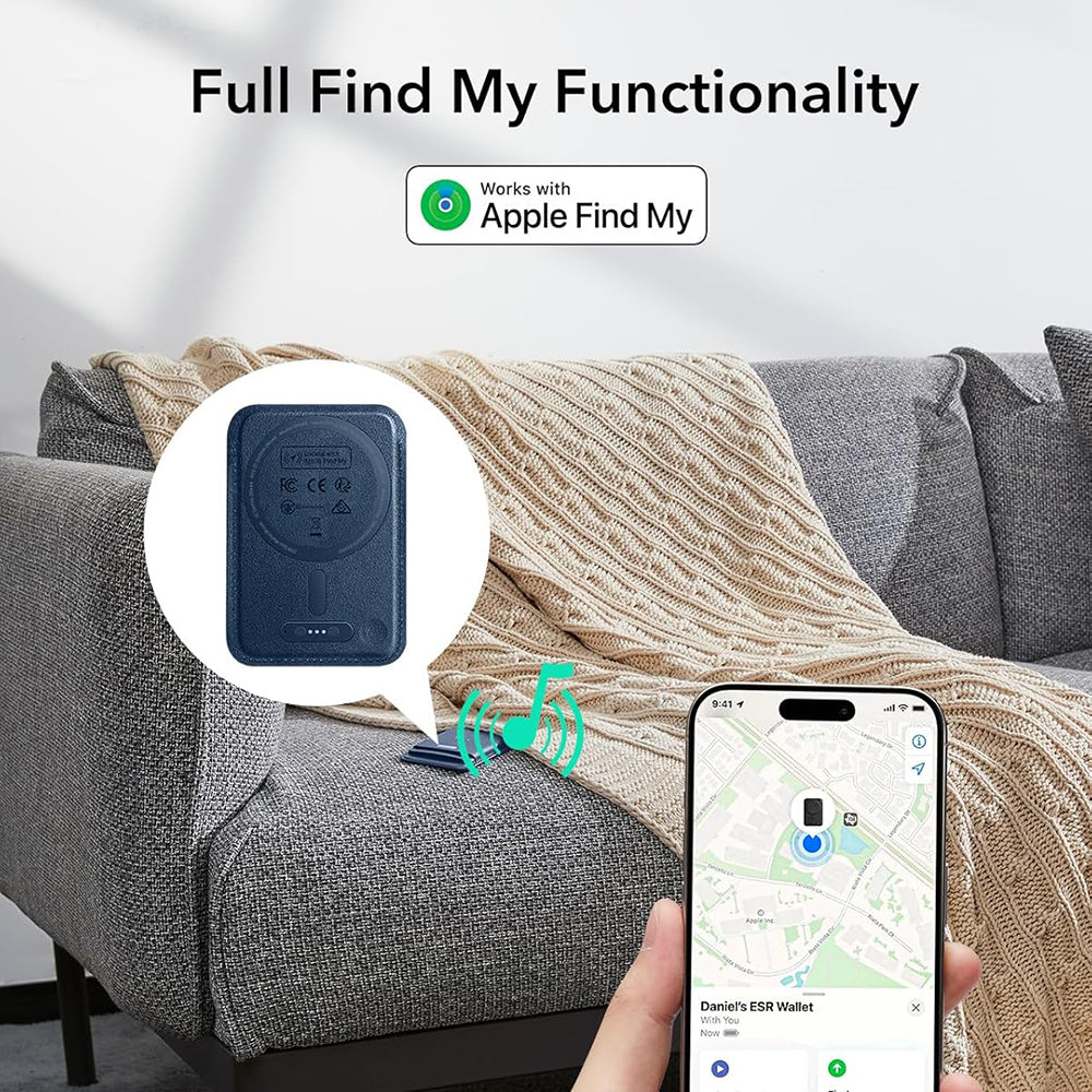 Портфейл Magsafe, ESR, Classic Geo, Тъмносин