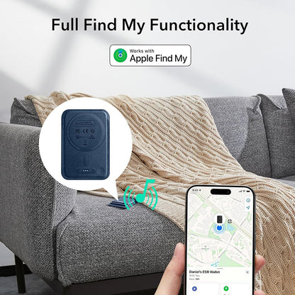 Портфейл Magsafe, ESR, Classic Geo, Тъмносин