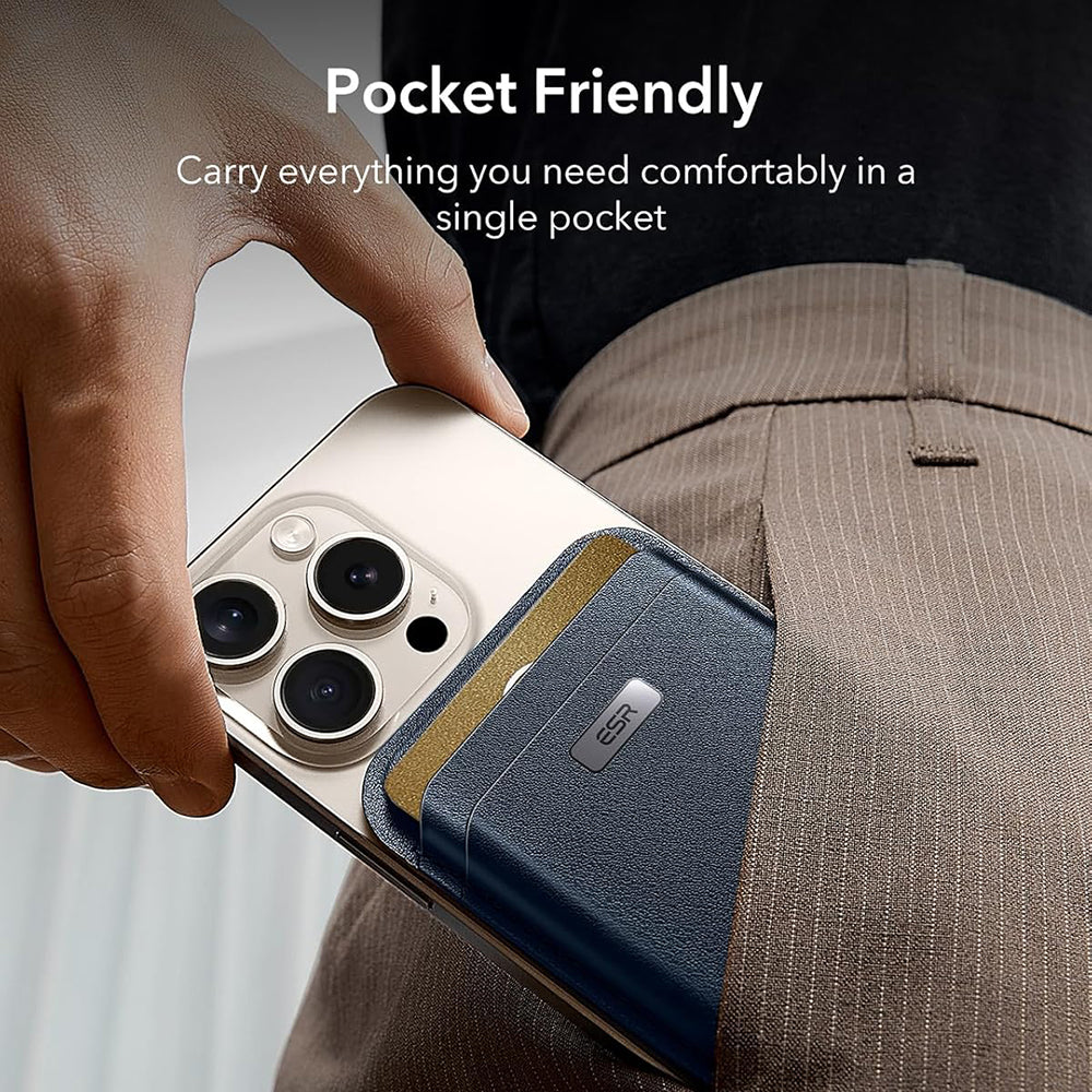 Портфейл Magsafe, ESR, Classic Geo, Тъмносин