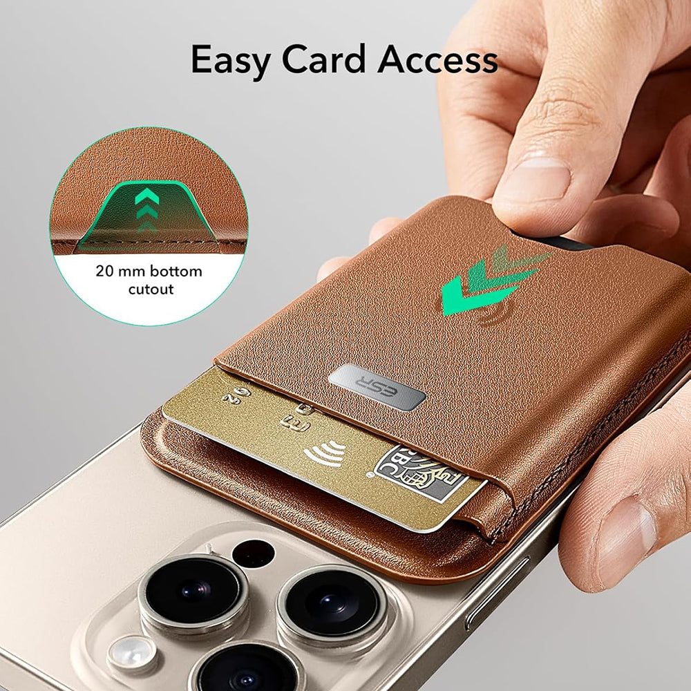 Портфейл Magsafe, ESR, Classic Geo, Кафяв