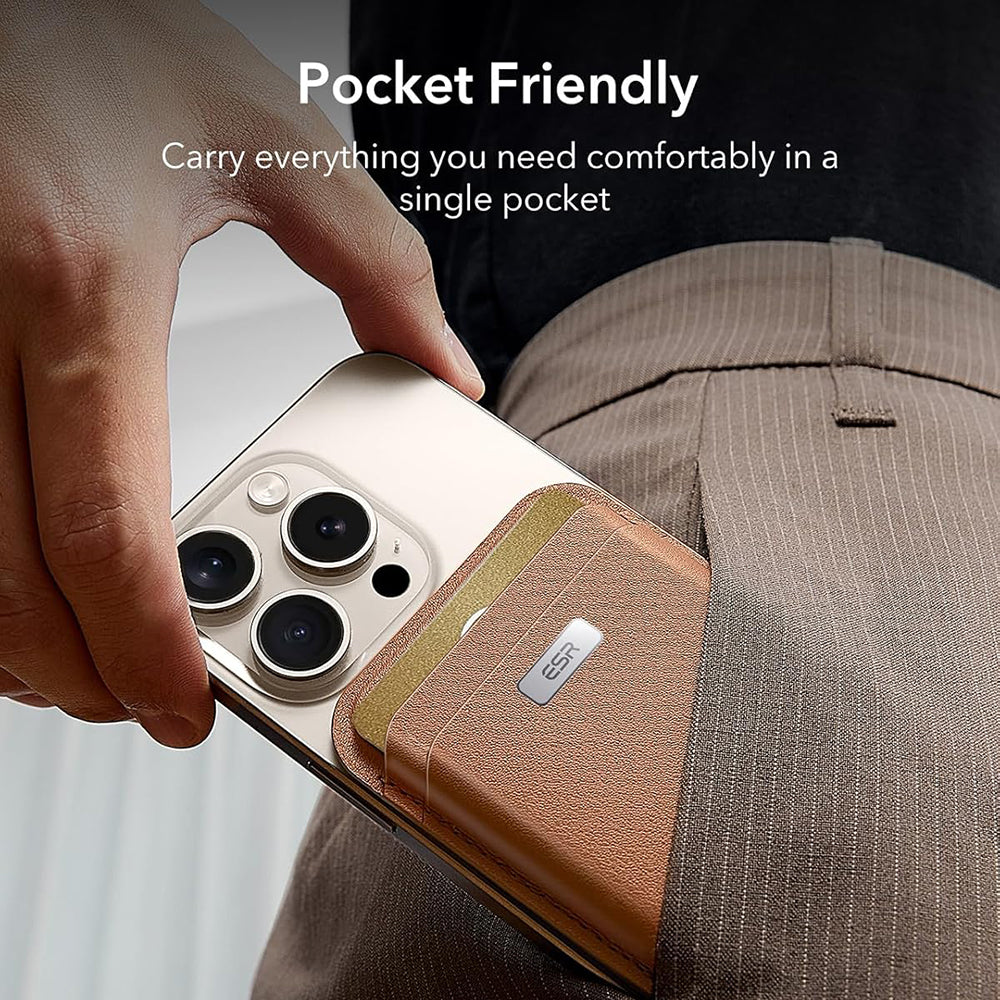 Портфейл Magsafe, ESR, Classic Geo, Кафяв