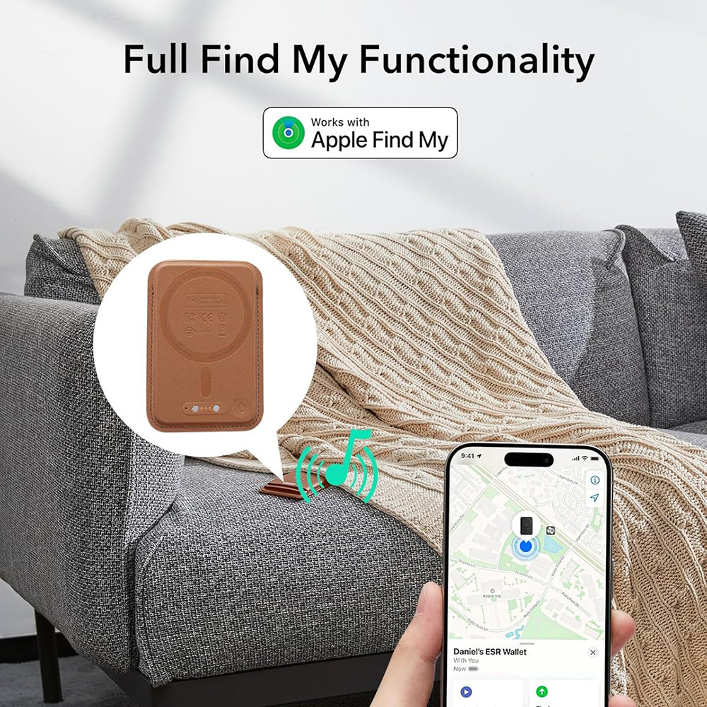 Портфейл Magsafe, ESR, Classic Geo, Кафяв