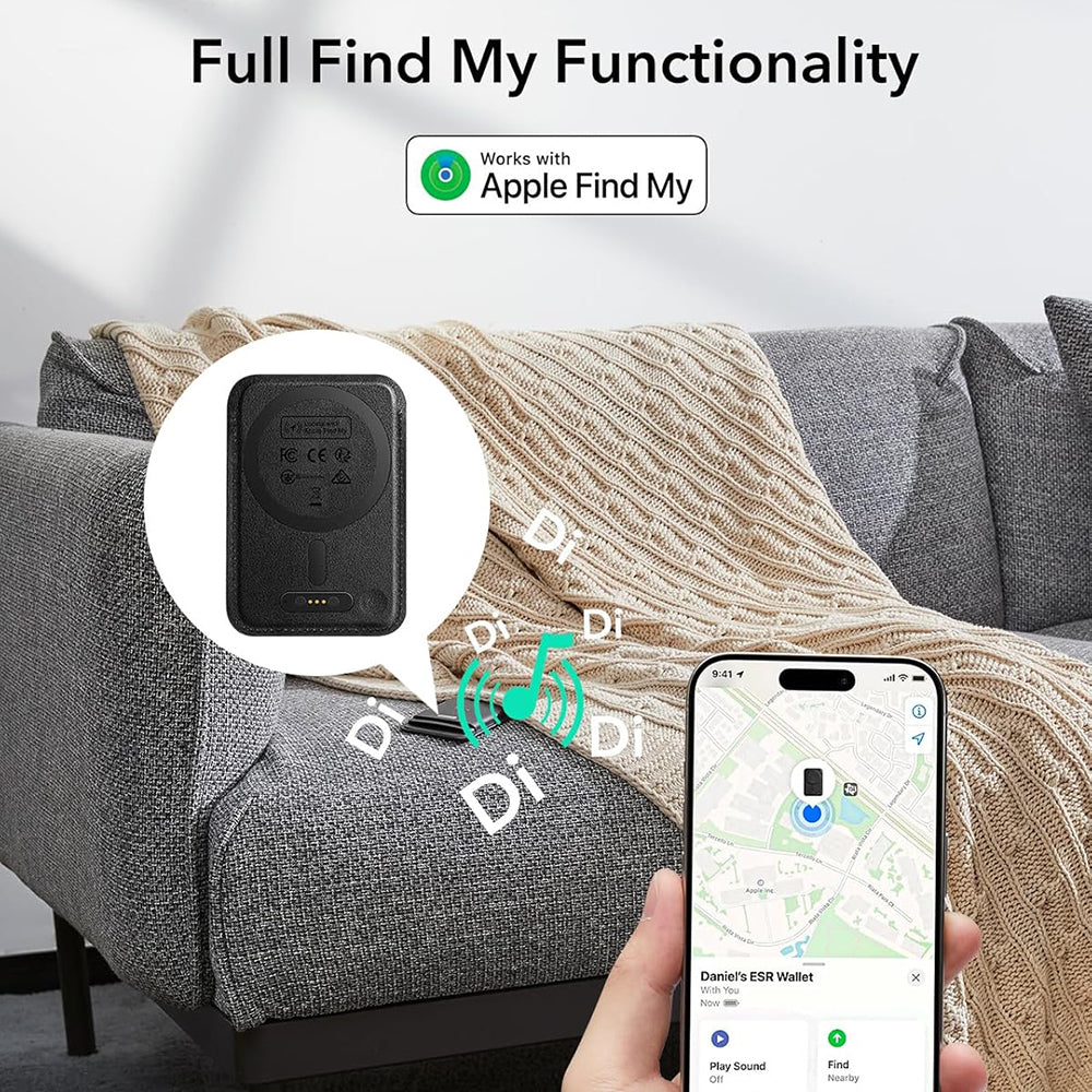 Портфейл MagSafe, ESR, Classic Geo, Черен