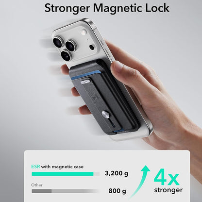 Портфейл MagSafe, ESR, Findy my Wallet, Черен