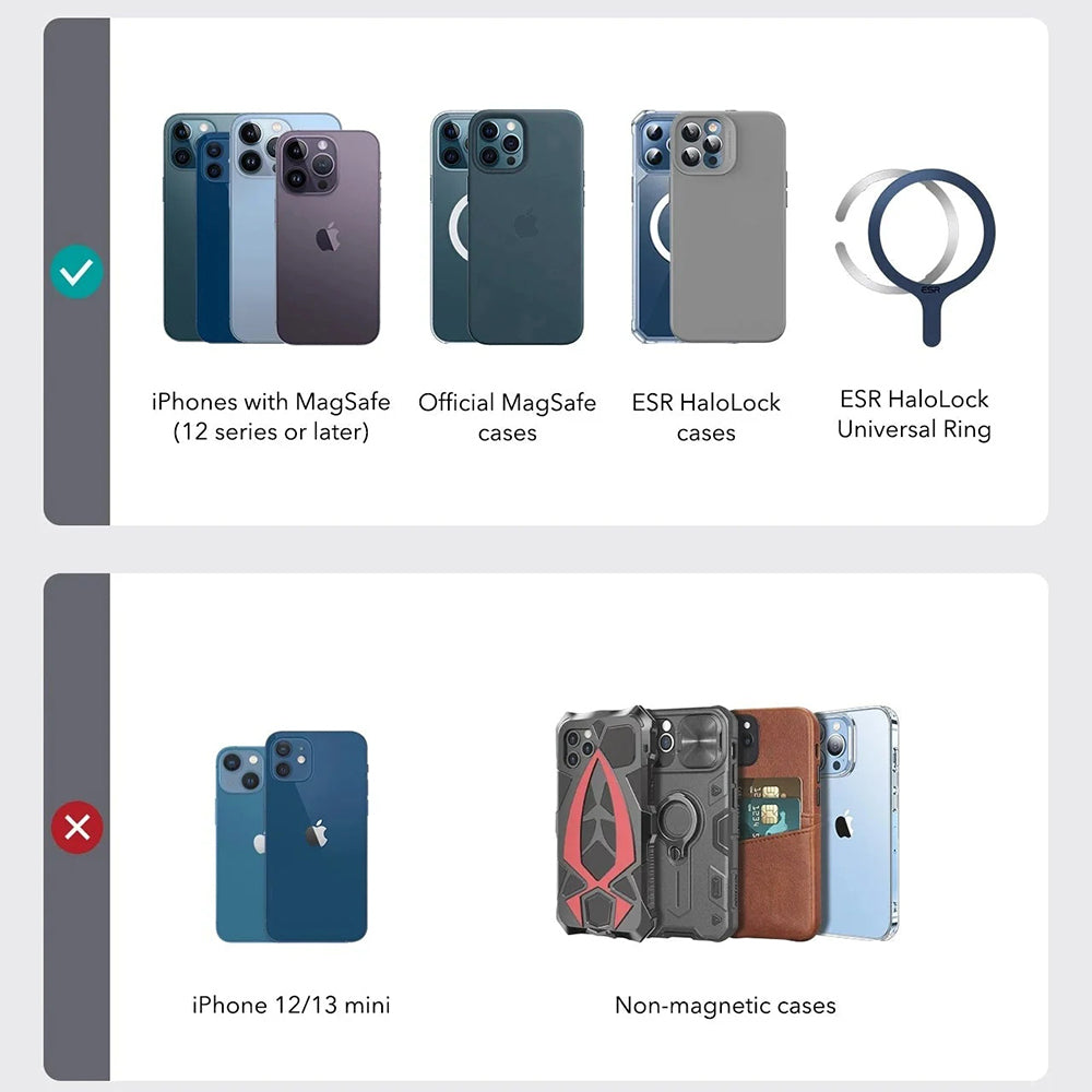 Portofel MagSafe, ESR, Findy my Wallet, Кафяв