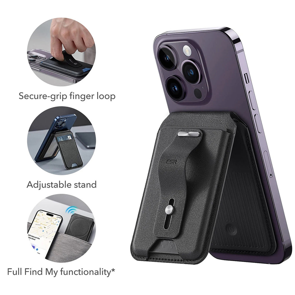 Portofel MagSafe, ESR, Findy my Wallet 3C, Черен