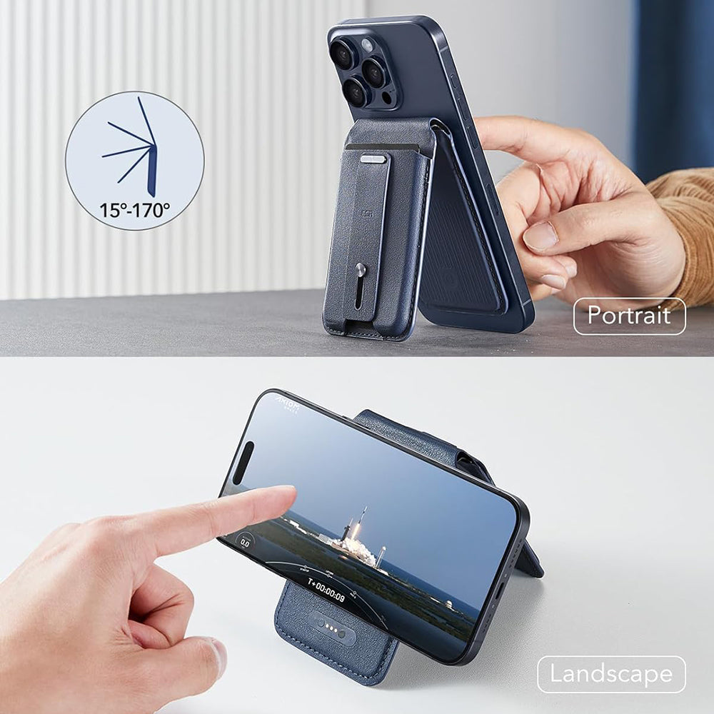 Портфейл Magsafe, ESR, Find my Wallet, Тъмносин