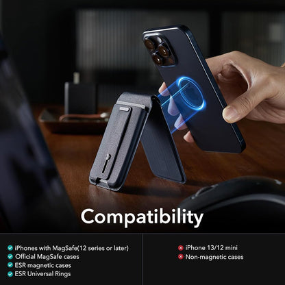 Портфейл Magsafe, ESR, Find my Wallet, Тъмносин