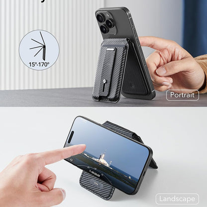 Портфейл Magsafe, ESR, Findy my Wallet Carbon, Черен