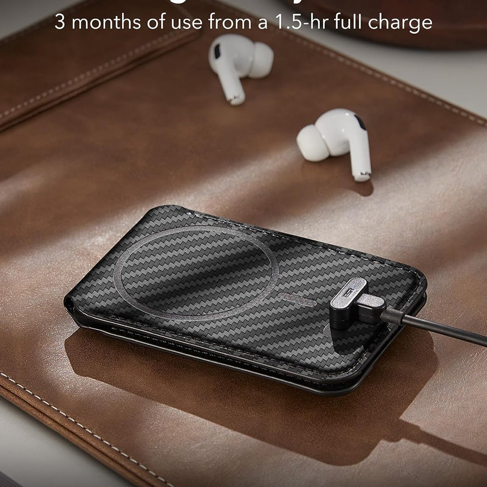 Портфейл Magsafe, ESR, Findy my Wallet Carbon, Черен