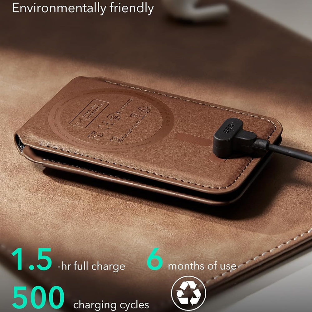 Portofel MagSafe, ESR, Findy my Wallet 5C, Кафяв