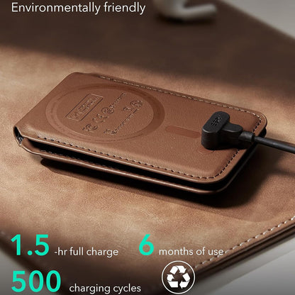 Portofel MagSafe, ESR, Findy my Wallet 5C, Кафяв