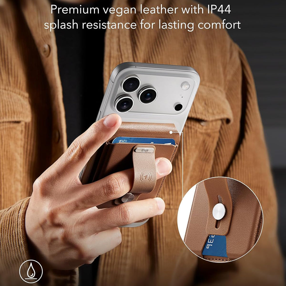 Portofel MagSafe, ESR, Findy my Wallet 5C, Кафяв