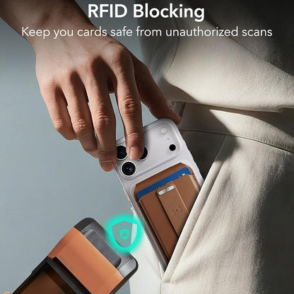 Portofel MagSafe, ESR, Findy my Wallet 5C, Кафяв