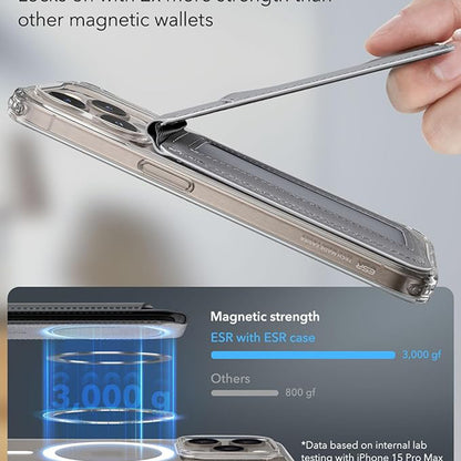 Портфейл Magsafe, ESR, Сив