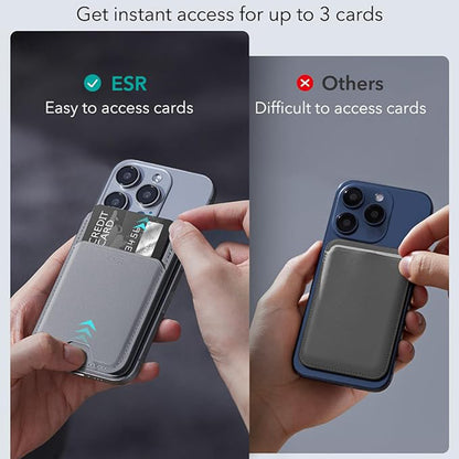 Портфейл Magsafe, ESR, Сив