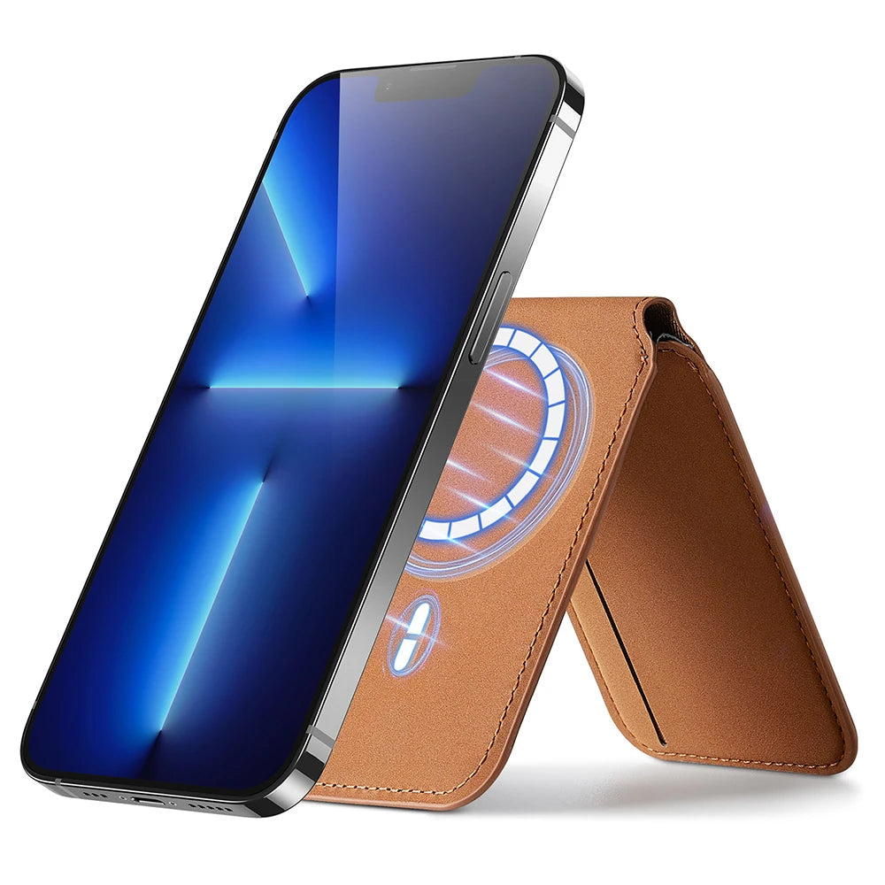 Портфейл Magsafe, ESR, Стойка, Кафяв