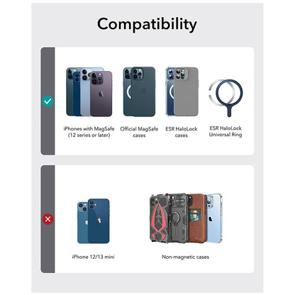 Портфейл Magsafe, ESR, Стойка, Кафяв