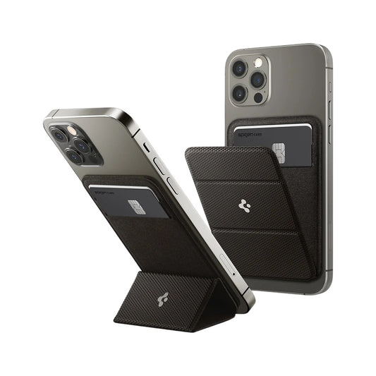 Портфейл MagSafe, Spigen, MagFit Smart Fold, Сив AMP02766