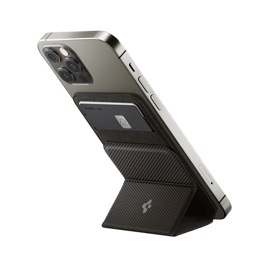 Портфейл MagSafe, Spigen, MagFit Smart Fold, Сив AMP02766
