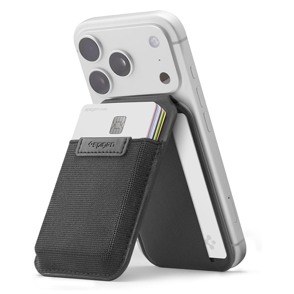 Портфейл MagSafe, Spigen, Slim Fold Tripod S314-4, Черен AFA11591