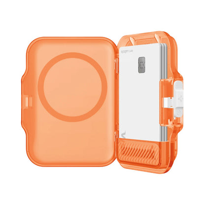 Портфейл MagSafe, Spigen, TinTap MagFit+, Сатенено оранжево AFA11381