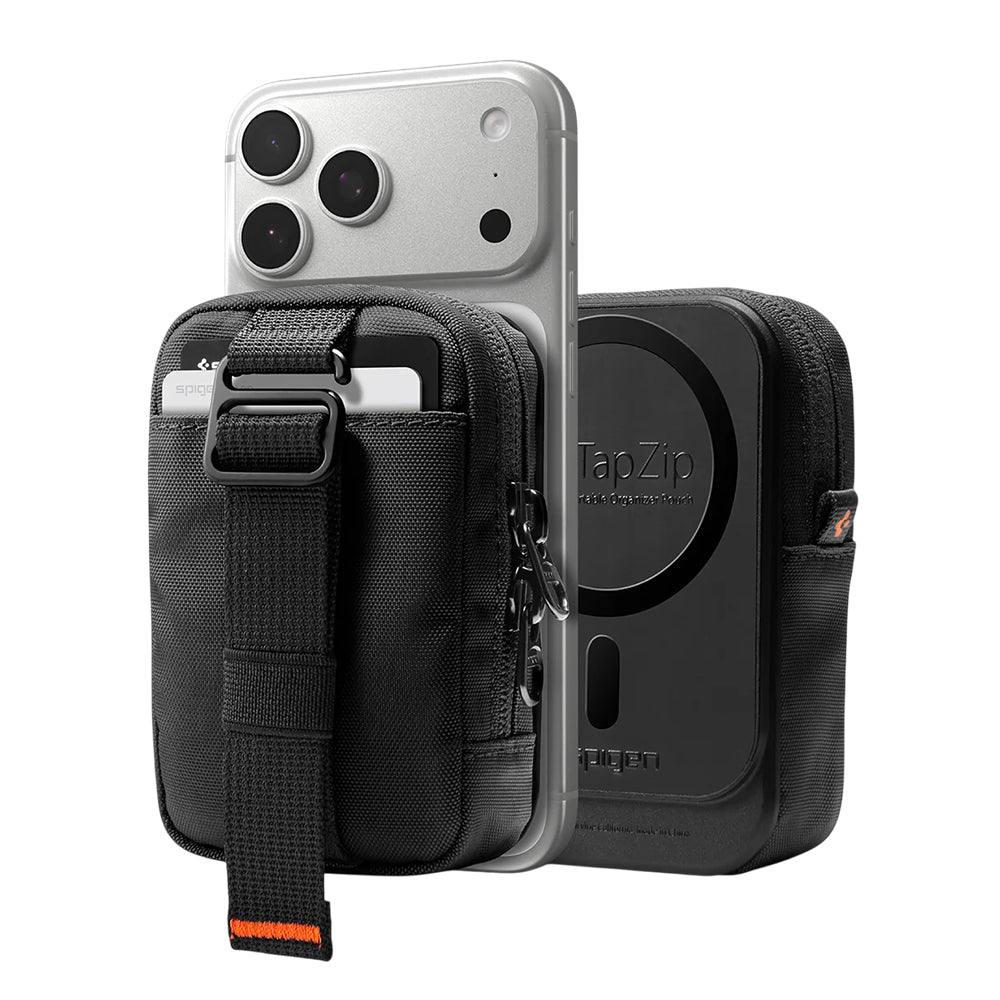 Портфейл MagSafe, Spigen, TinTap ZIP MagFit 2, Черен AFA11564