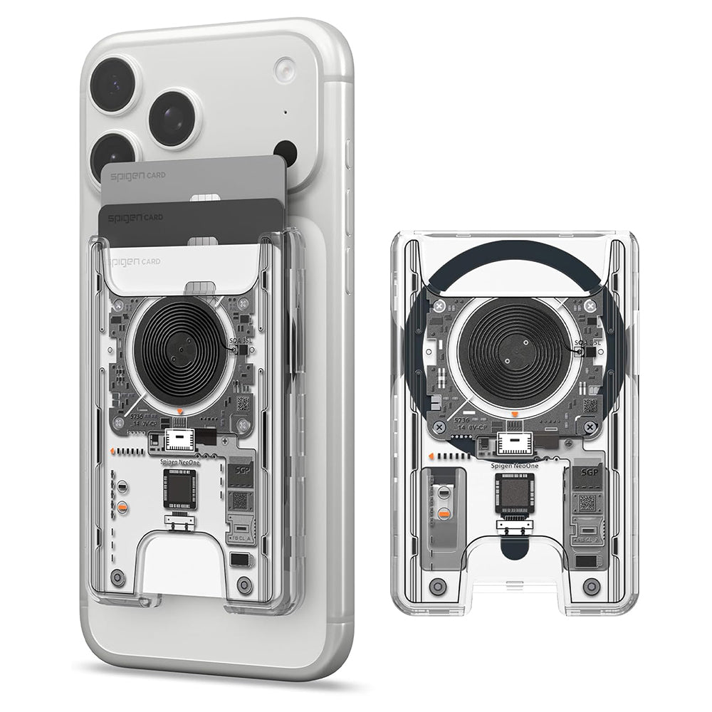 Портфейл MagSafe, Spigen, Ultra Hybrid Zero One, Прозрачен AFA11403