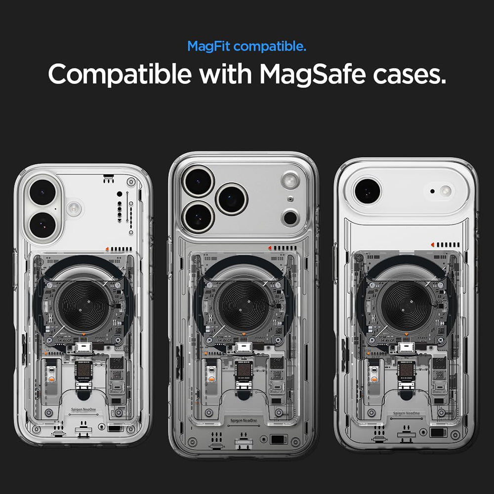 Портфейл MagSafe, Spigen, Ultra Hybrid Zero One, Прозрачен AFA11403