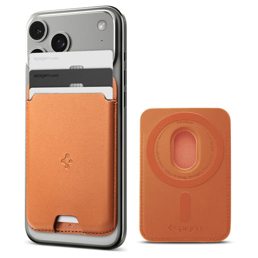 Портфейл MagSafe, Spigen, Valentinus MagFit, Оранжев AFA11339
